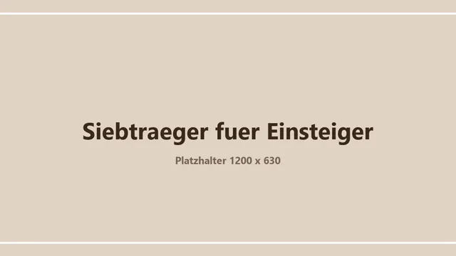 Platzhaltergrafik zum Thema Siebträgermaschinen für Einsteiger – ein eigenes Bild folgt