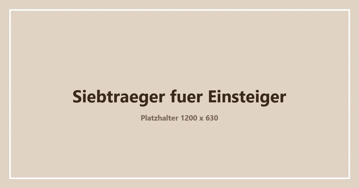 Platzhaltergrafik zum Thema Siebträgermaschinen für Einsteiger – ein eigenes Bild folgt